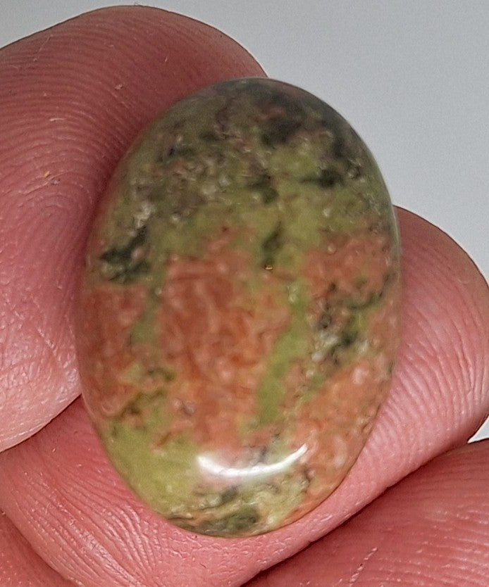 25x18mm Epidote Semi-Precious Gemstone Cabochon 665xF