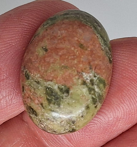 25x18mm Epidote Semi-Precious Gemstone Cabochon 665xJ