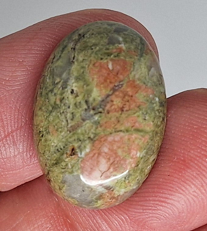 25x18mm Epidote Semi-Precious Gemstone Cabochon 665xK