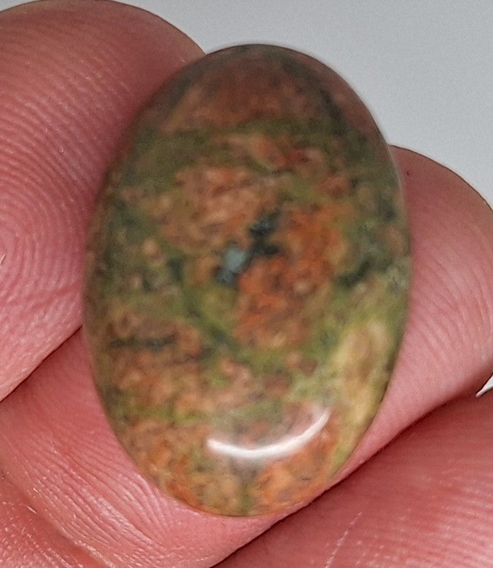 25x18mm Epidote Semi-Precious Gemstone Cabochon 665xM
