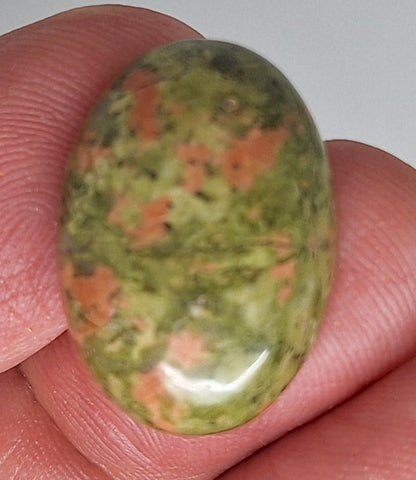 25x18mm Epidote Semi-Precious Gemstone Cabochon 665xN