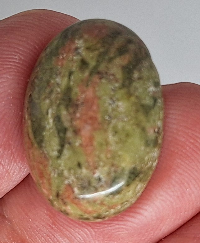 25x18mm Epidote Semi-Precious Gemstone Cabochon 665xU