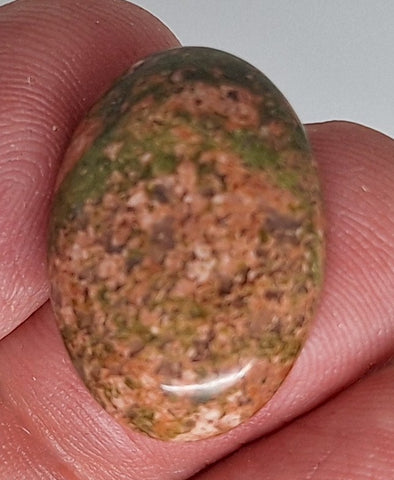 25x18mm Epidote Semi-Precious Gemstone Cabochon 665xV