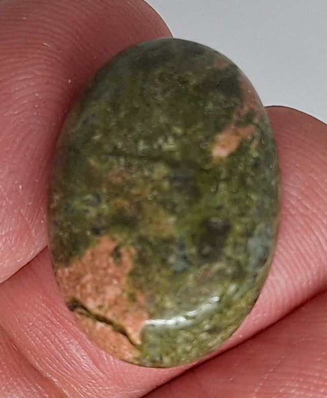 25x18mm Epidote Semi-Precious Gemstone Cabochon 665xX