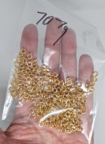 Closeout - Bag of Gold 6mm Spring Rings 707q