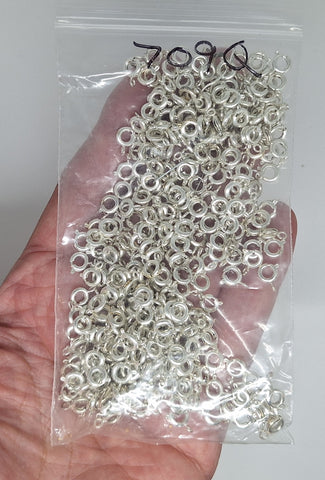 Closeout - Bag of Silver 6mm Spring Rings 707qA
