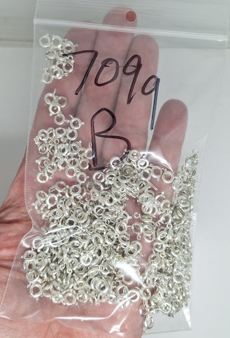 Closeout - Bag of Silver 6mm Spring Rings 707qB