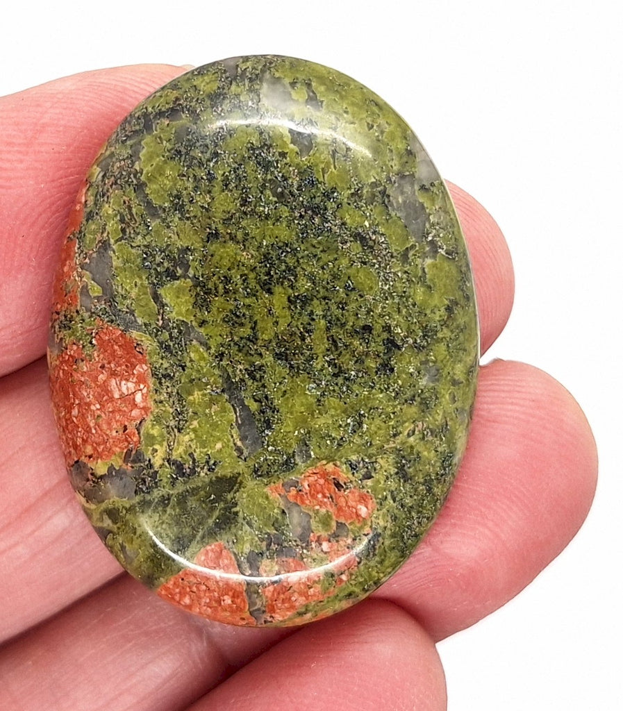 40x30mm Unakite Gemstone Cabochon Flat Backed Oval Stone 923xG