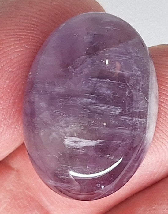 25x18mm Purple Amethyst Flat Backed Loose Semi-precious Gemstone Cabochon 958xT
