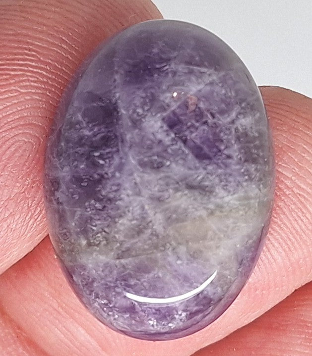 25x18mm Purple Amethyst Flat Backed Loose Semi-precious Gemstone Cabochon 958xX