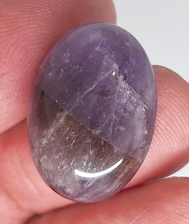 25x18mm Purple Amethyst Flat Backed Loose Semi-precious Gemstone Cabochon 958xD