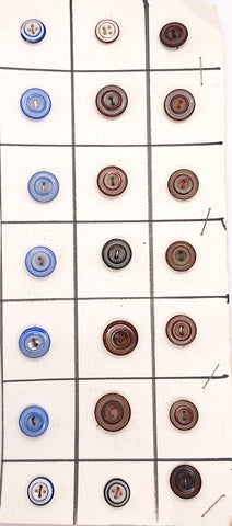 Glass Stencil Buttons Victorian Collectable Buttons B667