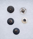 5pcs.  Antique Victorian Mother of Pearl Cut Steel Buttons Vintage Collectors Buttons  B681