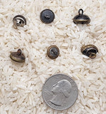 6pcs.  Antique Victorian Diminutive Buttons Vintage Collectors Buttons  B682