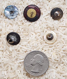 5pcs.  Antique Victorian Mother of Pearl Cut Steel Buttons Vintage Collectors Buttons  B684