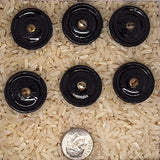 Set of 6pcs of 23mm Iridescent Buttons from Czech Republic B721