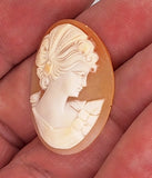 30x23mm Italian Real Shell Cameo unmounted loose Genuine Hand Carved Cameo C306