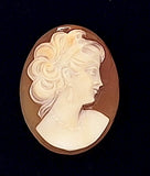 30x23mm Italian Real Shell Cameo unmounted loose Genuine Hand Carved Cameo C307