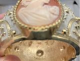 Amedeo NYC Cameo Bracelet Chunky Hinged Clamper F273