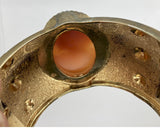 Amedeo NYC Cameo Bracelet Chunky Hinged Clamper F273