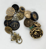 Chunky Button Bracelet Link Charm Bracelet 6.5 inches F270