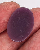 25x18mm Purple and White Ponytail Girl Resin Cameo J129