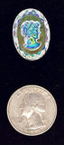 25x18mm Vintage German Woman Glass Cameo Reverse Intaglio AB CRYSTAL J140