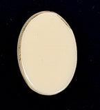 25x18mm Vintage German Milk Glass Woman Cameo Cabochon J144