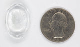 25x18mm Clear Vintage German Glass Intaglio Woman Cameo Cabochon J182