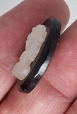 25x18mm Vintage Pearl with SLIGHT Iridescent sheen German Woman Glass Flat Back Cameo J226