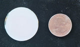 35mm -  Vintage German Round Glass Decal Portrait Cabochon Lady Jane Digby Ellenborough J302