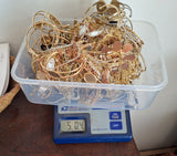 READ DESCRIPTION Pile of tangled chain and bracelets over 5LB (SECONDS and DISCONTINUED) L704