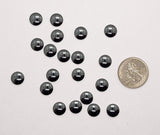 CLOSEOUT- 20pcs. of 10mm flat back round hematite  L755