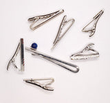 7pcs, Silver Vintage Tie Clips Tie Bars L762
