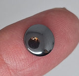 CLOSEOUT- 20pcs. of 10mm flat back round hematite  L765