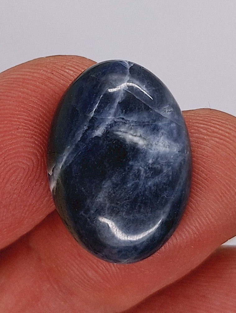 25x18mm Natural Sodalite Flat Back Cabochon Gemstone Cameo Jewelry Supply S2079A