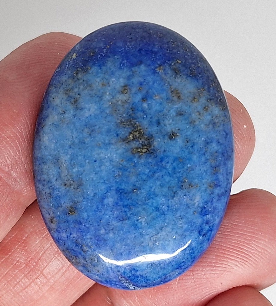 40x30mm Lapis Lazuli Dyed Flat Back Blue Cabochon Gemstone S2102G