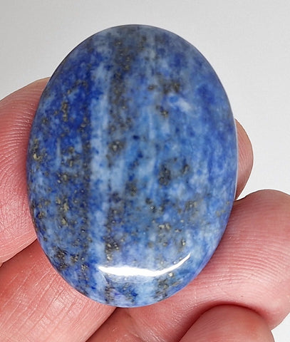 40x30mm Lapis Lazuli Dyed Flat Back Blue Cabochon Gemstone S2102H