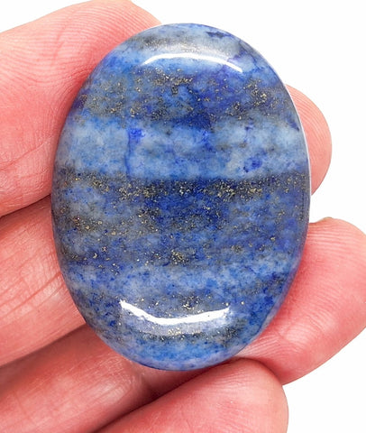 40x30mm Lapis Lazuli Dyed Flat Back Blue Cabochon Gemstone S2102J