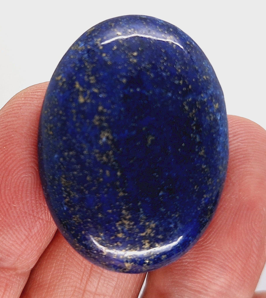 40x30mm Lapis Lazuli Dyed Flat Back Blue Cabochon Gemstone S2102i