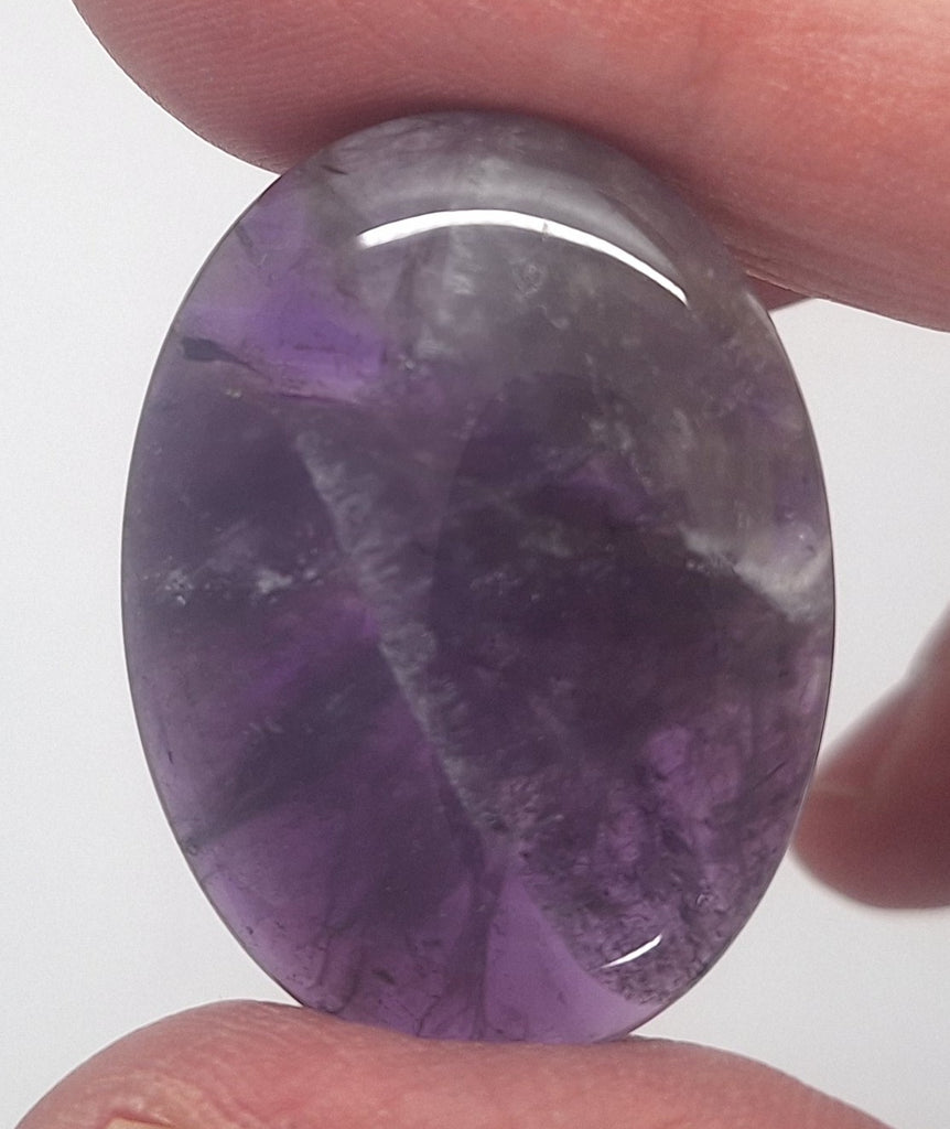 40x30mm Natural Amethyst Gemstone Flat Back Cabachon  S2104A