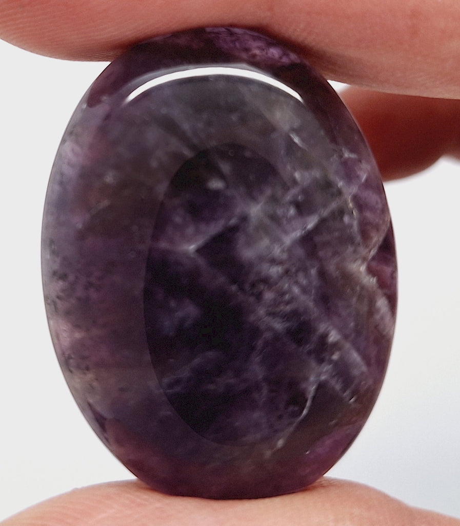 40x30mm Natural Amethyst Gemstone Flat Back Cabachon  Cabochon S2104C