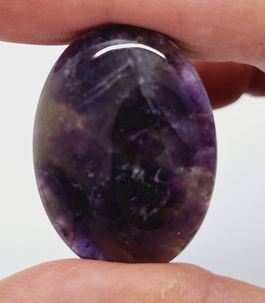 40x30mm Natural Amethyst Gemstone Flat Back Cabochon S2104D