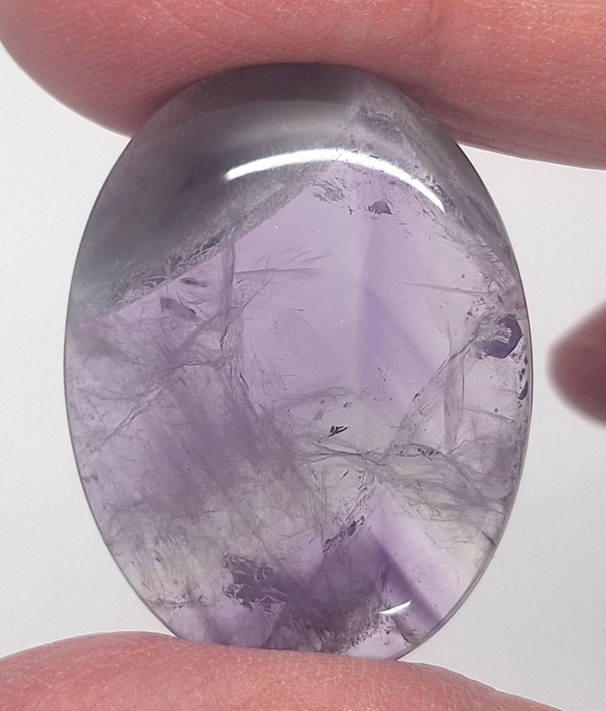 40x30mm Natural Amethyst Gemstone Flat Back Cabochon S2104D