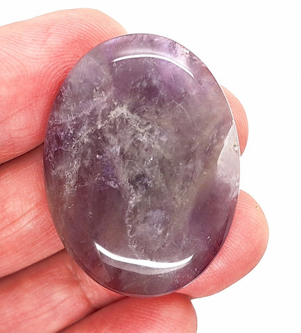 40x30mm Natural Amethyst Gemstone Flat Back Cabachon  Cabochon S2104F