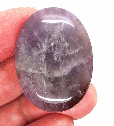 40x30mm Natural Amethyst Gemstone Flat Back Cabachon S2104G