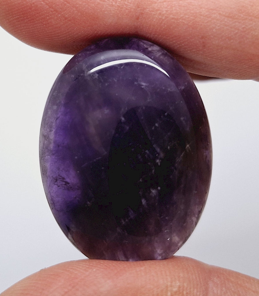 40x30mm Natural Amethyst Gemstone Flat Back Cabachon  S2104J