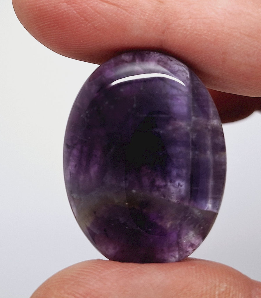 40x30mm Natural Amethyst Gemstone Flat Back Cabochon  S2104N