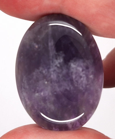 40x30mm Natural Amethyst Gemstone Flat Back Cabochon  S2104N