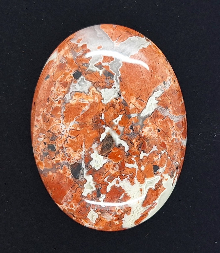 40x30mm Brecciated Jasper Cabochon Oval Loose Gem stone Cab S2175A